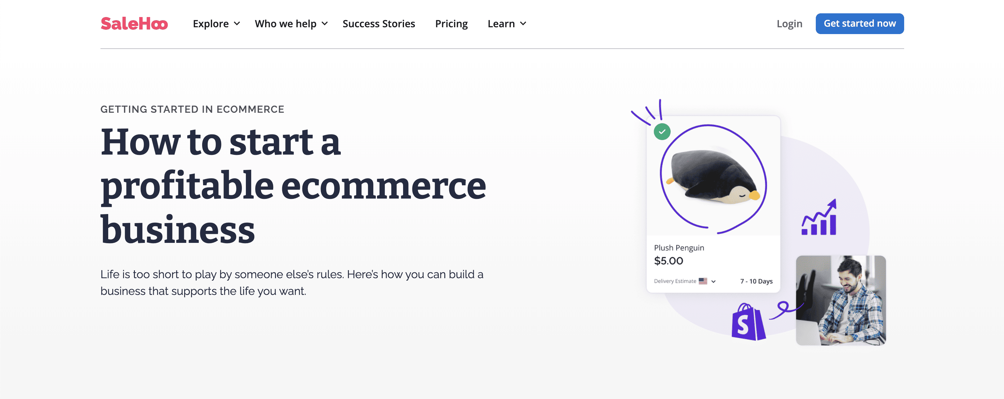 SaleHoo - screenshot of how to start e-commerce business